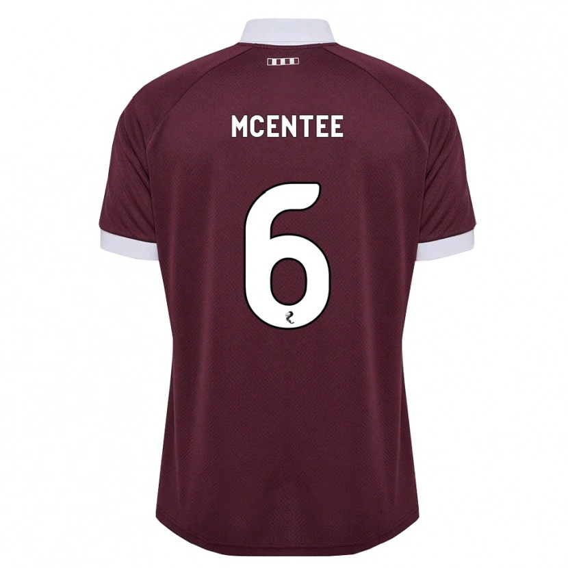 Danxen Women Oisin Mcentee #6 Burgundy White Home Jersey 2026/27 T-Shirt