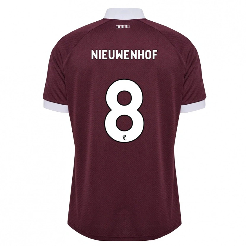 Danxen Women Calem Nieuwenhof #8 Burgundy White Home Jersey 2026/27 T-Shirt