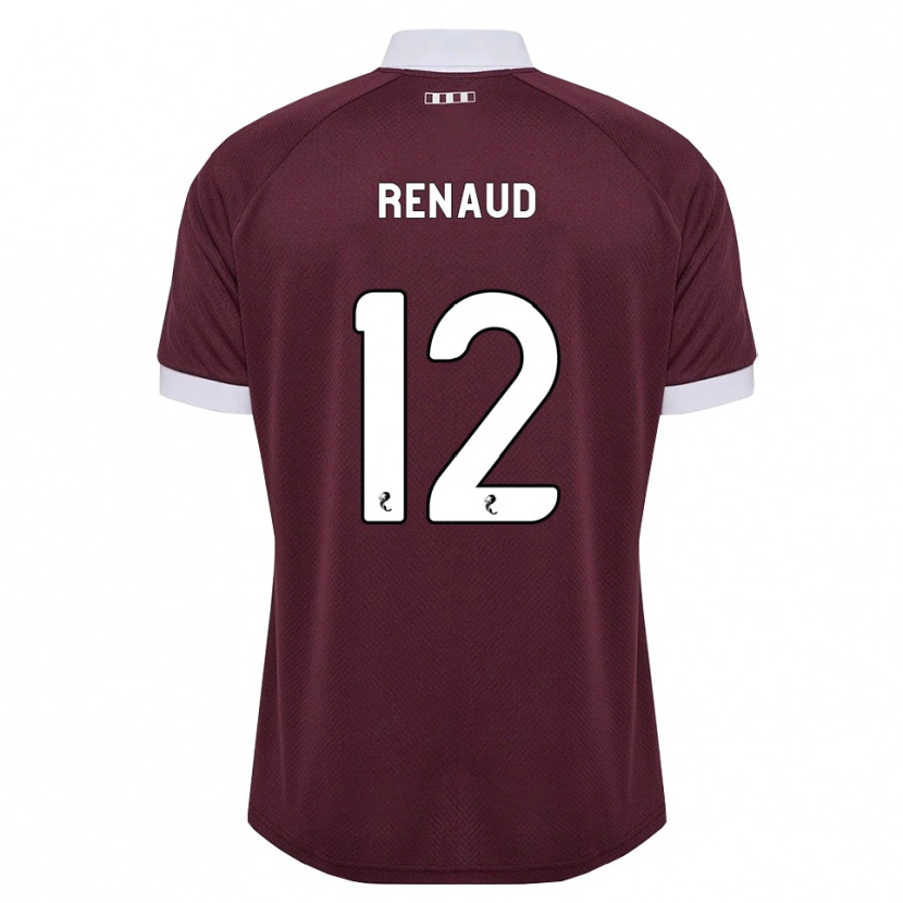 Danxen Women Tom Renaud #12 Burgundy White Home Jersey 2026/27 T-Shirt