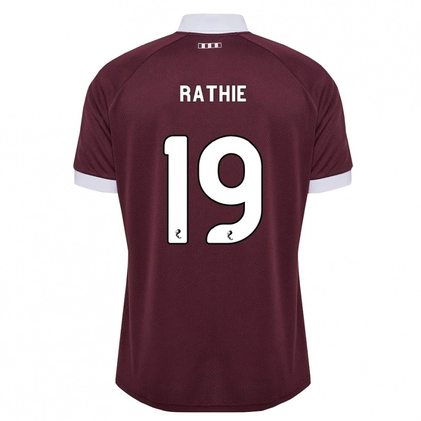 Danxen Women Luke Rathie #19 Burgundy White Home Jersey 2026/27 T-Shirt