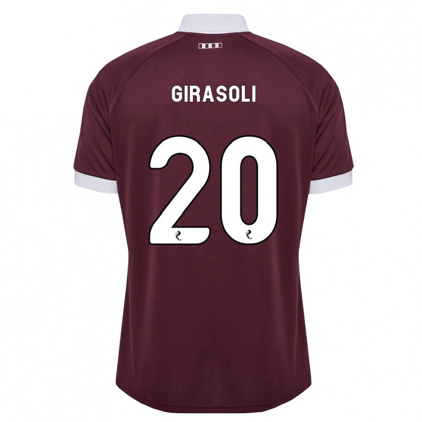 Danxen Women Carly Girasoli #20 Burgundy White Home Jersey 2026/27 T-Shirt