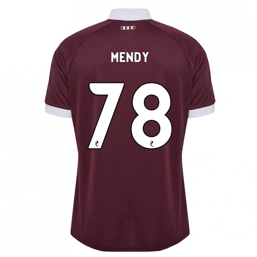 Danxen Women Laurent Mendy #78 Burgundy White Home Jersey 2026/27 T-Shirt