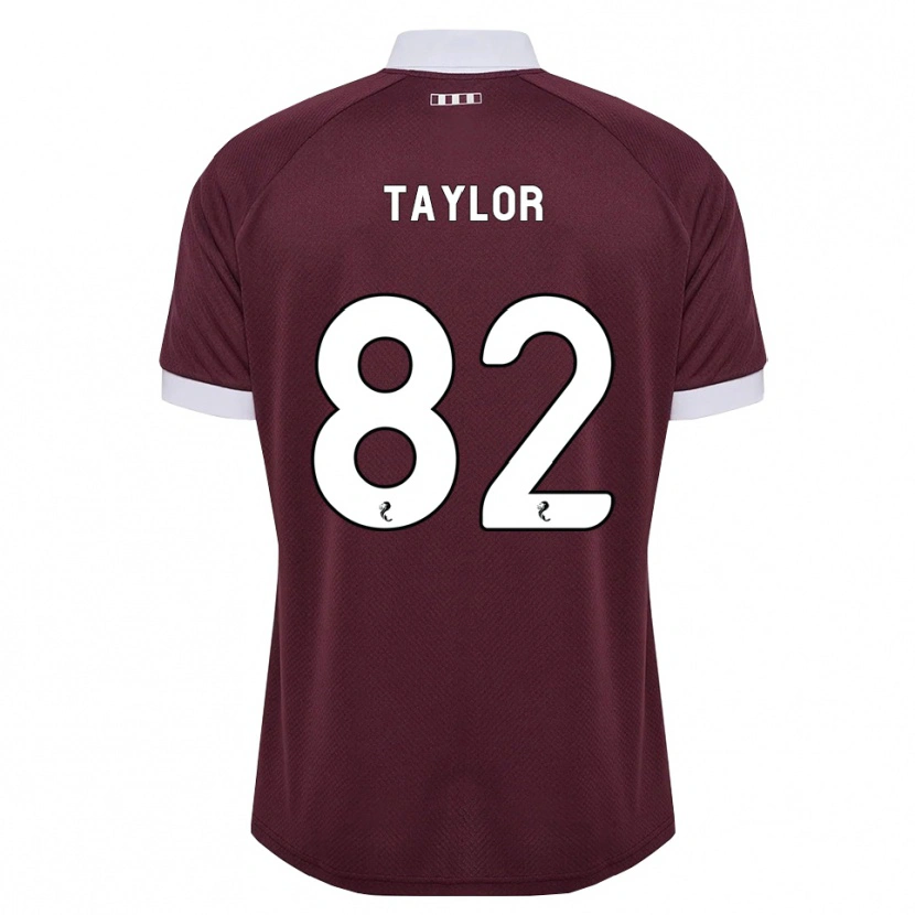 Danxen Women Gerald Taylor #82 Burgundy White Home Jersey 2026/27 T-Shirt