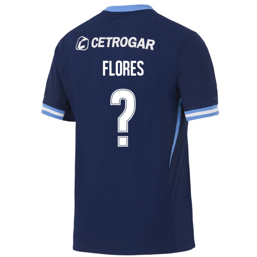 Danxen Women Sebastián Flores #0 Royal Blue Light Blue White Away Jersey 2026/27 T-Shirt