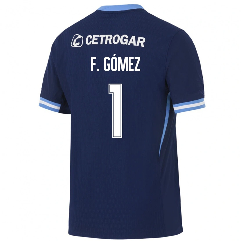 Danxen Women Francisco Gómez #1 Royal Blue Light Blue White Away Jersey 2026/27 T-Shirt
