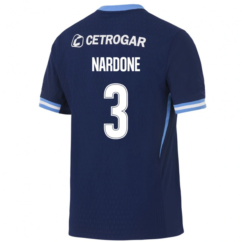 Danxen Women Eugenia Nardone #3 Royal Blue Light Blue White Away Jersey 2026/27 T-Shirt