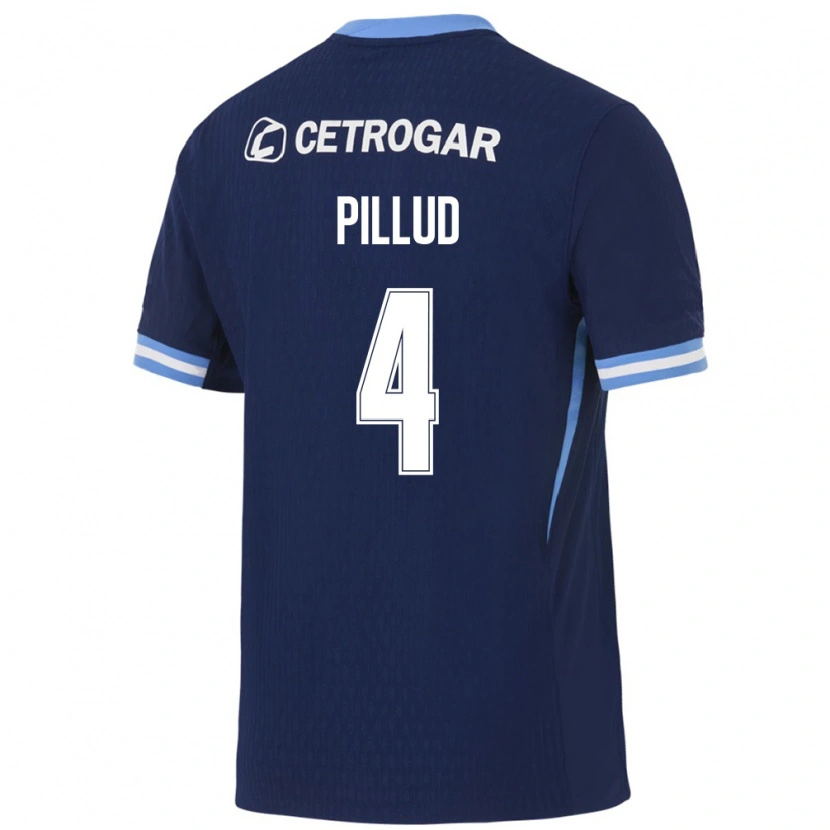 Danxen Women Ivan Pillud #4 Royal Blue Light Blue White Away Jersey 2026/27 T-Shirt