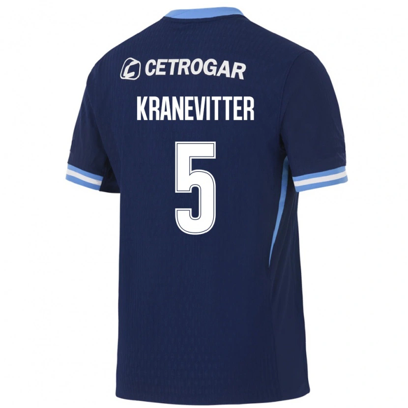 Danxen Women Matías Kranevitter #5 Royal Blue Light Blue White Away Jersey 2026/27 T-Shirt
