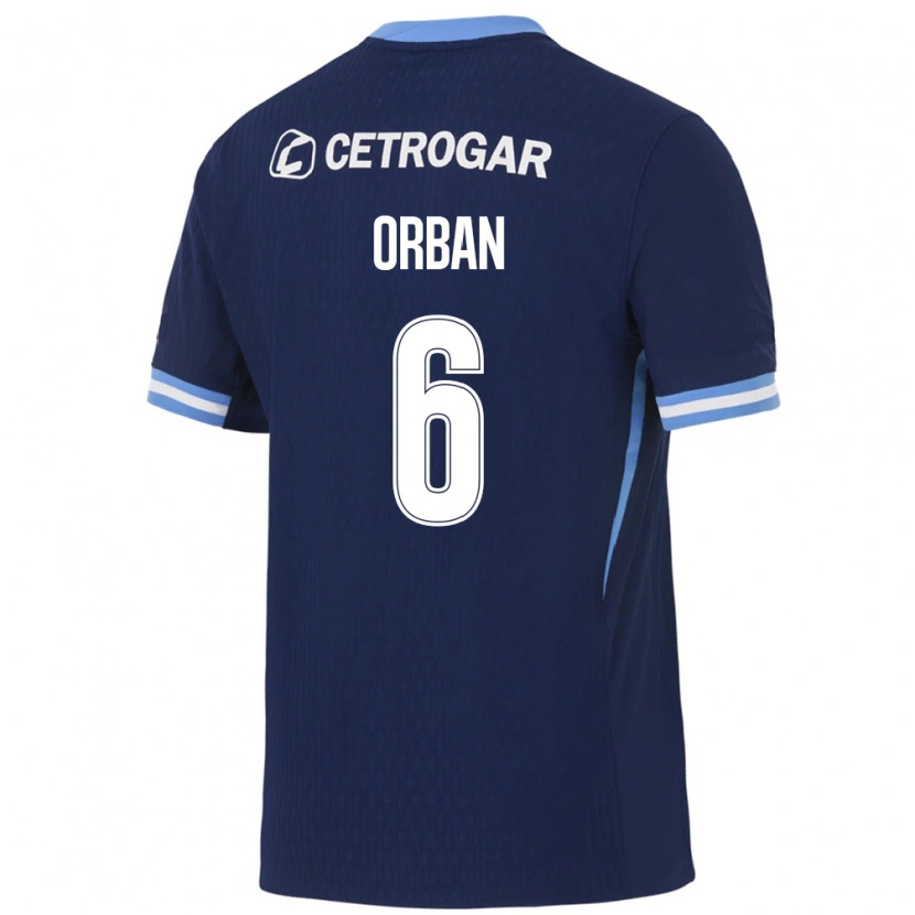Danxen Women Lucas Orban #6 Royal Blue Light Blue White Away Jersey 2026/27 T-Shirt