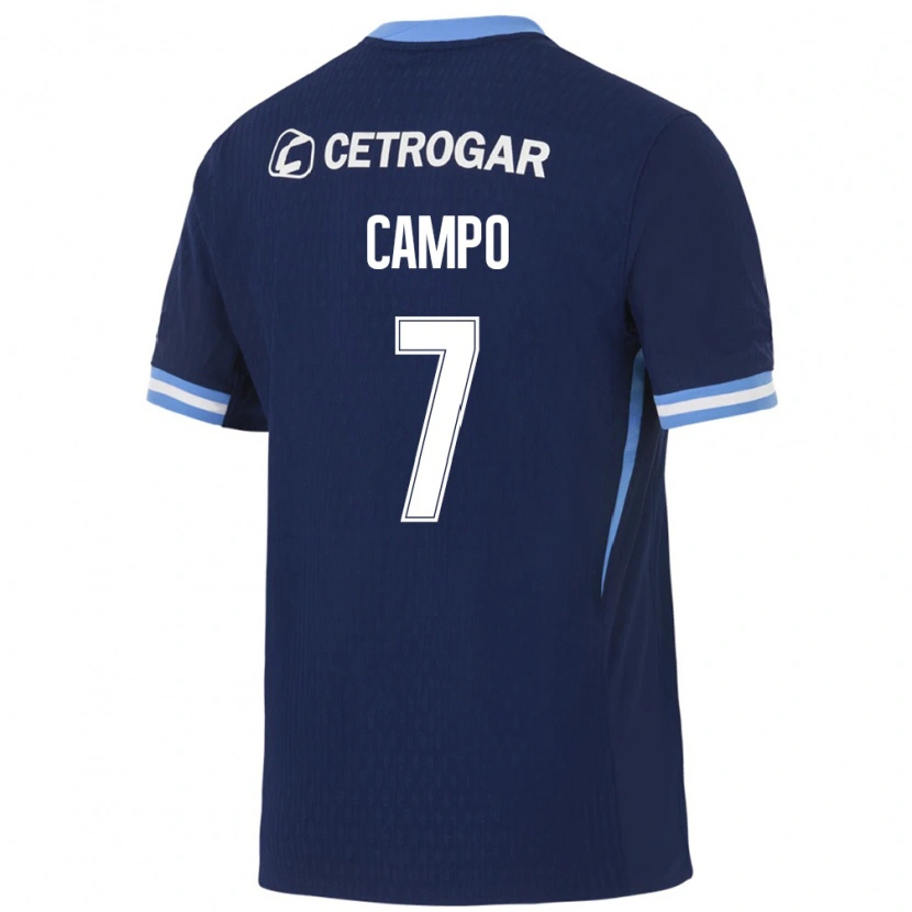 Danxen Women Alberto Campo #7 Royal Blue Light Blue White Away Jersey 2026/27 T-Shirt