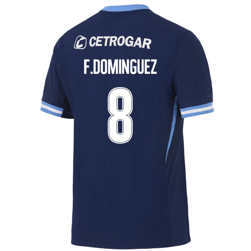 Danxen Women Fabricio Dominguez #8 Royal Blue Light Blue White Away Jersey 2026/27 T-Shirt