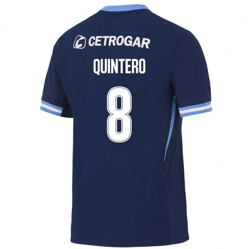 Danxen Women Juan Fernando Quintero #8 Royal Blue Light Blue White Away Jersey 2026/27 T-Shirt