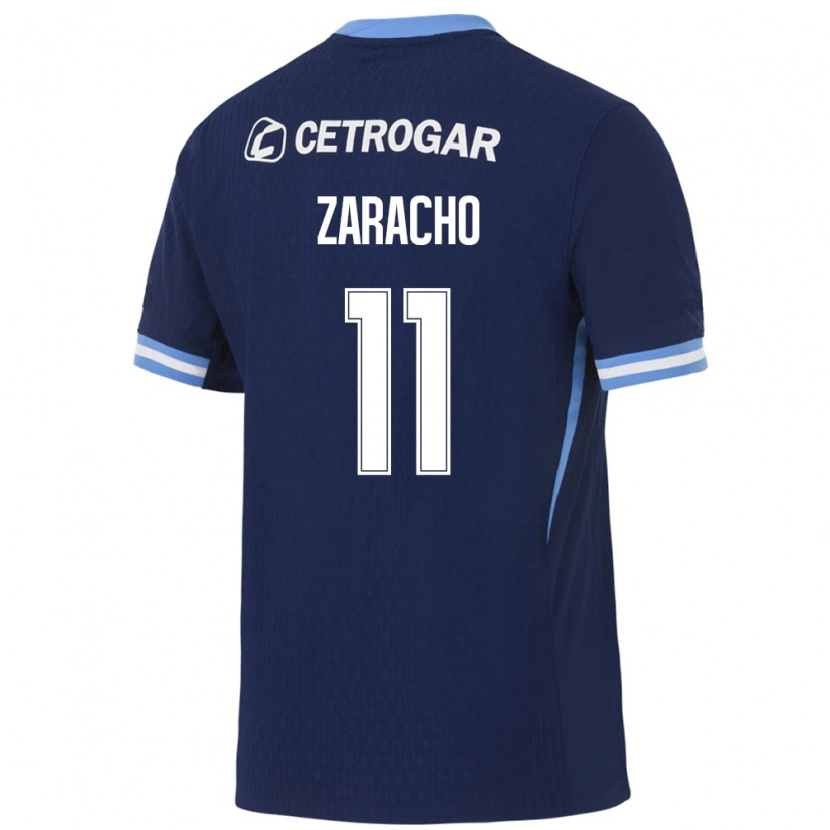 Danxen Women Matías Zaracho #11 Royal Blue Light Blue White Away Jersey 2026/27 T-Shirt