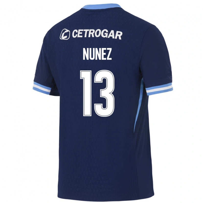 Danxen Women Matias Nunez #13 Royal Blue Light Blue White Away Jersey 2026/27 T-Shirt