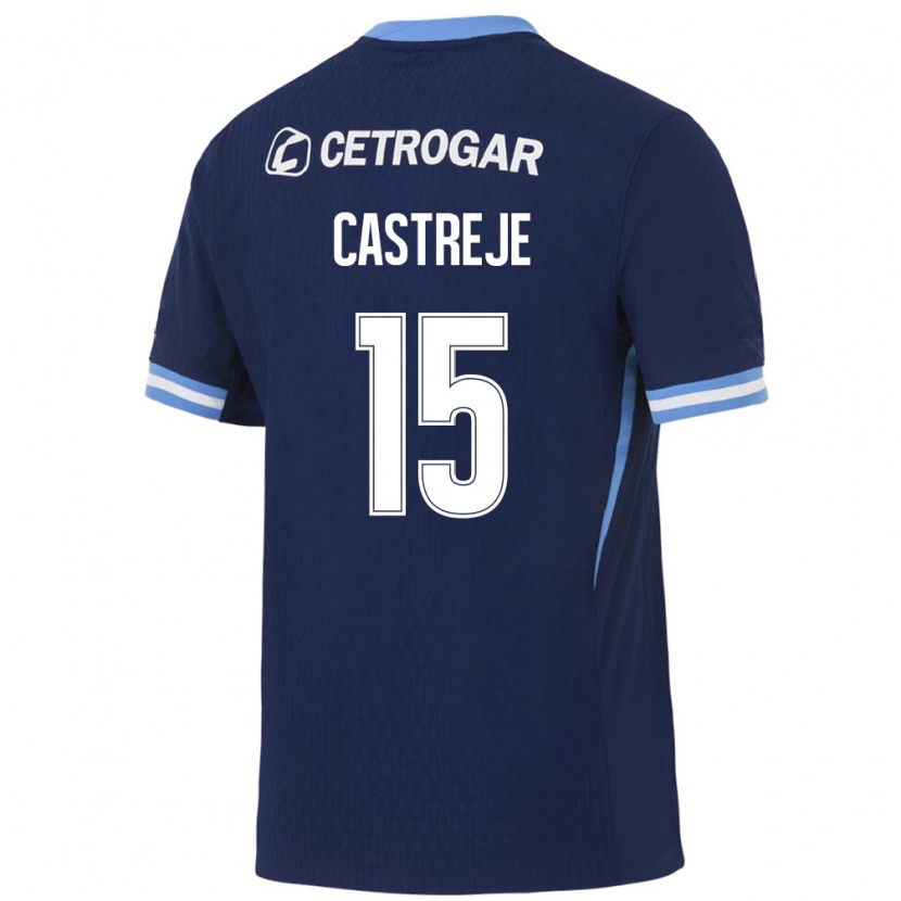 Danxen Women Bautista Castreje #15 Royal Blue Light Blue White Away Jersey 2026/27 T-Shirt