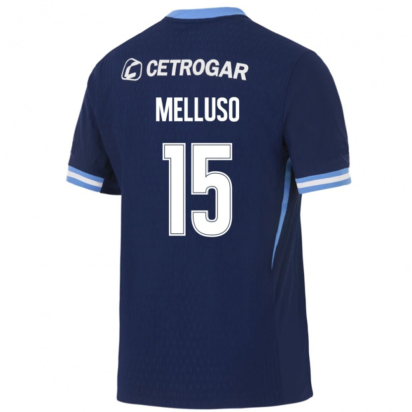 Danxen Women Mateo Melluso #15 Royal Blue Light Blue White Away Jersey 2026/27 T-Shirt