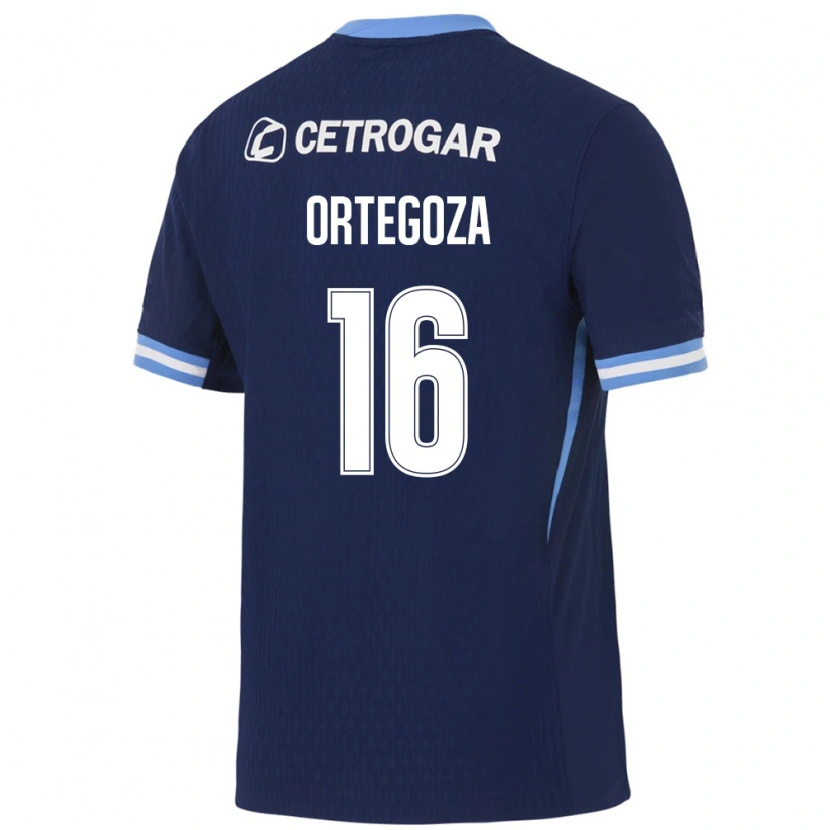Danxen Women Ulises Ortegoza #16 Royal Blue Light Blue White Away Jersey 2026/27 T-Shirt