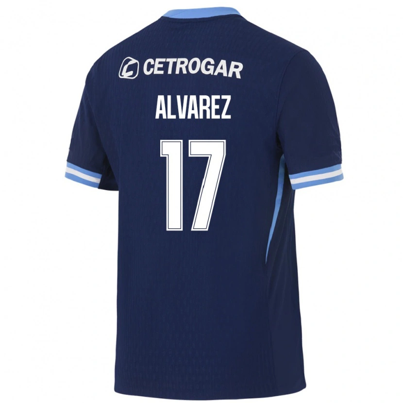 Danxen Women Lucas Alvarez #17 Royal Blue Light Blue White Away Jersey 2026/27 T-Shirt