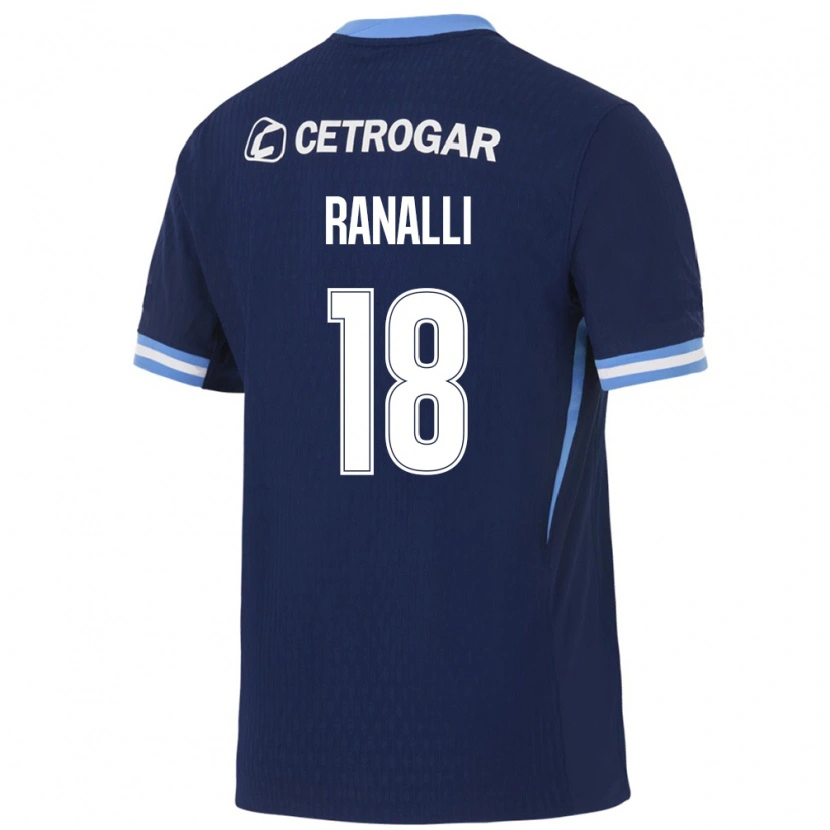 Danxen Women Santiago Ranalli #18 Royal Blue Light Blue White Away Jersey 2026/27 T-Shirt