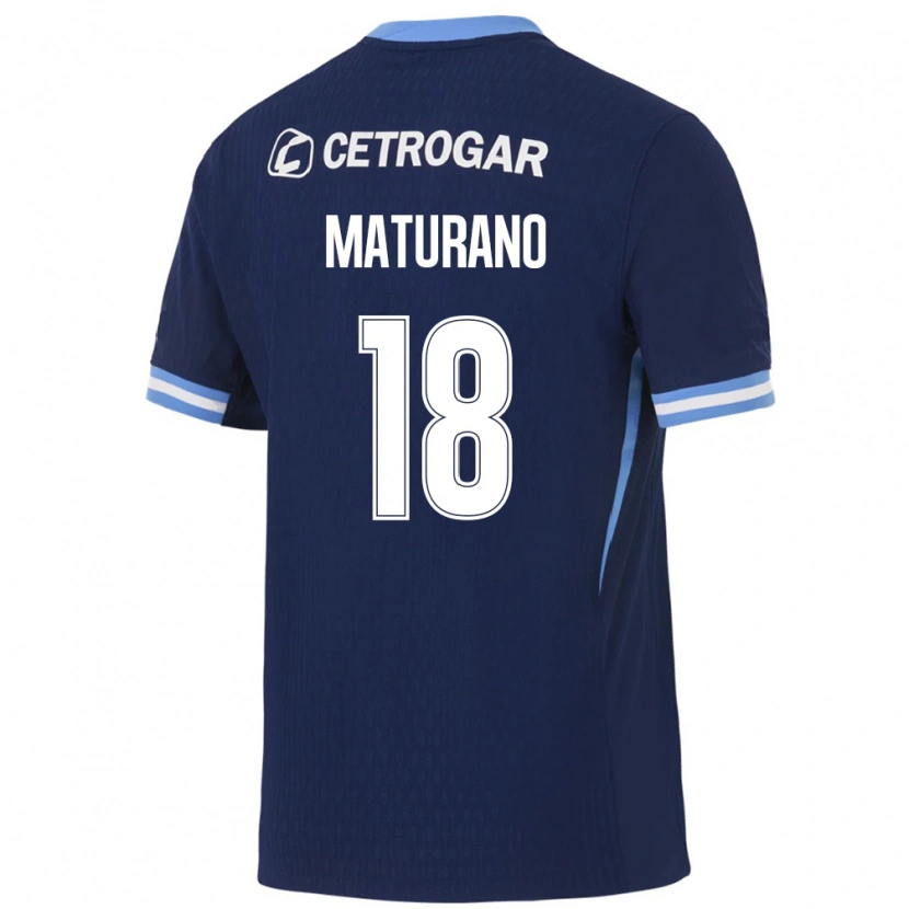 Danxen Women Agustina Maturano #18 Royal Blue Light Blue White Away Jersey 2026/27 T-Shirt