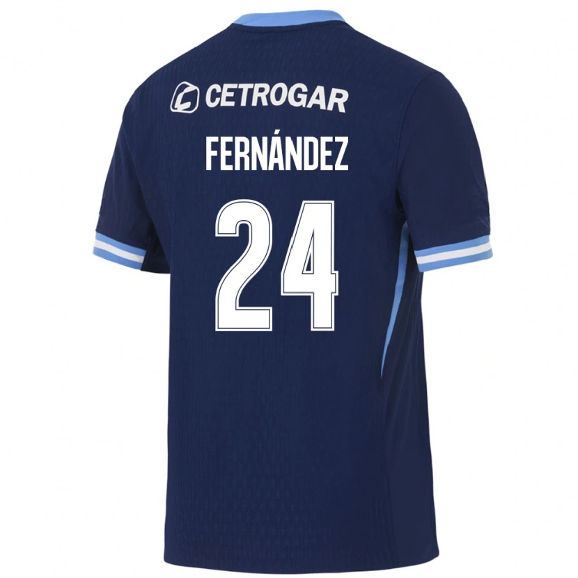 Danxen Women Adrián Fernández #24 Royal Blue Light Blue White Away Jersey 2026/27 T-Shirt