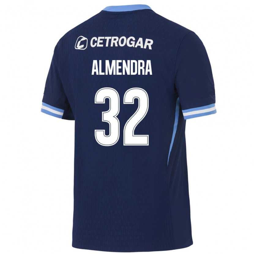 Danxen Women Agustin Almendra #32 Royal Blue Light Blue White Away Jersey 2026/27 T-Shirt