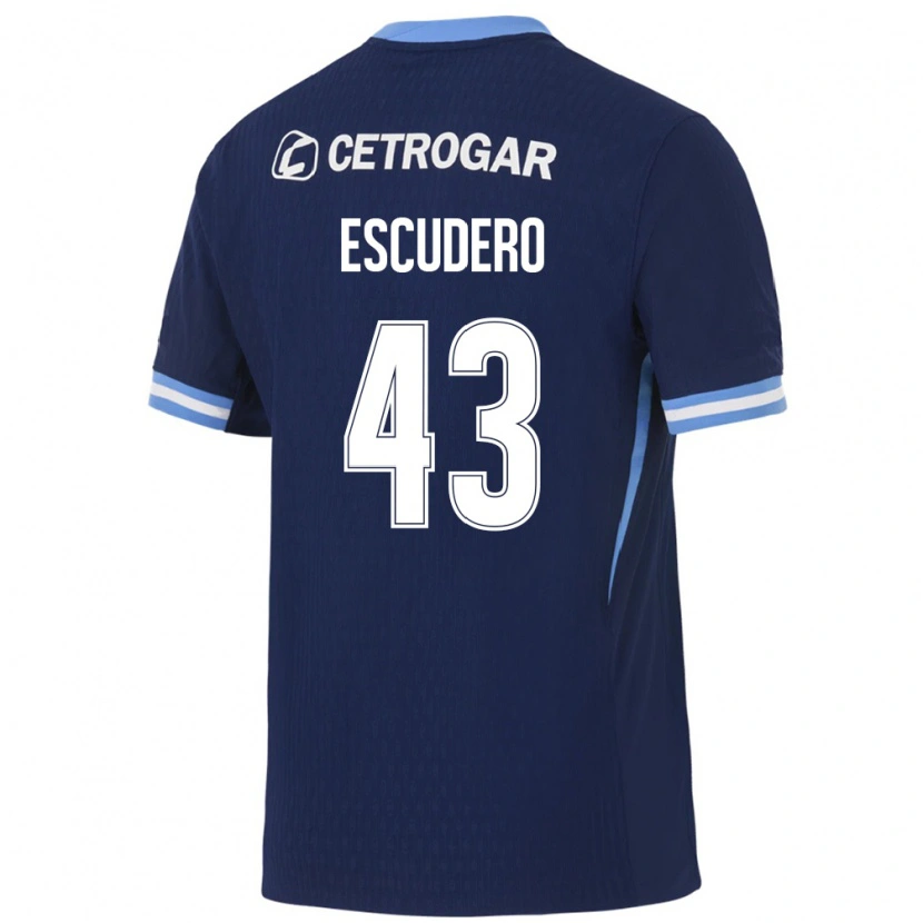 Danxen Women Gonzalo Escudero #43 Royal Blue Light Blue White Away Jersey 2026/27 T-Shirt