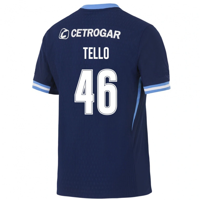 Danxen Women Alejandro Tello #46 Royal Blue Light Blue White Away Jersey 2026/27 T-Shirt