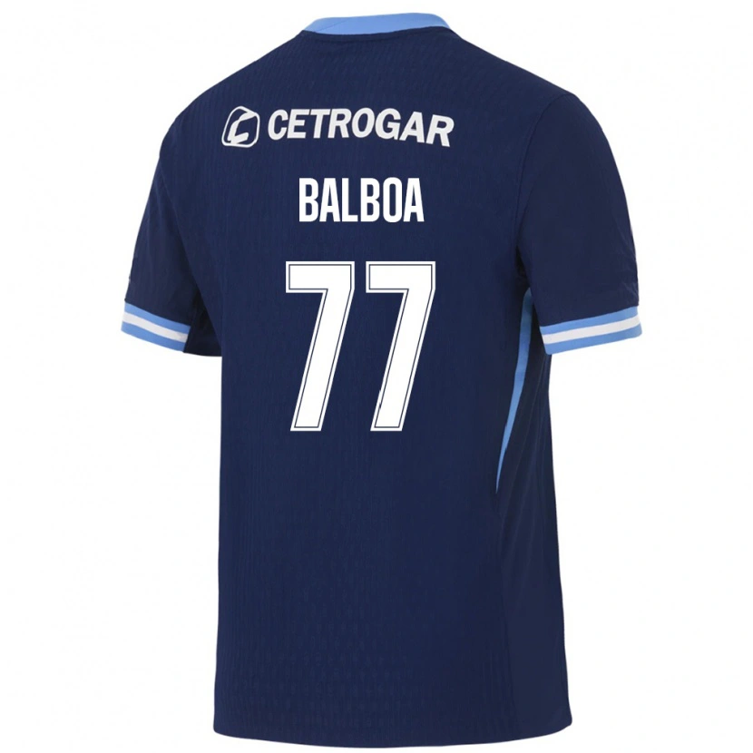 Danxen Women Adrián Balboa #77 Royal Blue Light Blue White Away Jersey 2026/27 T-Shirt