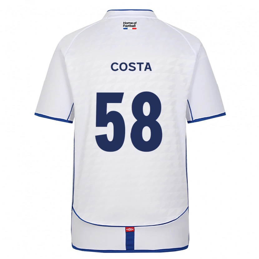 Danxen Women Bruno Costa #58 Black White Red Away Jersey 2026/27 T-Shirt