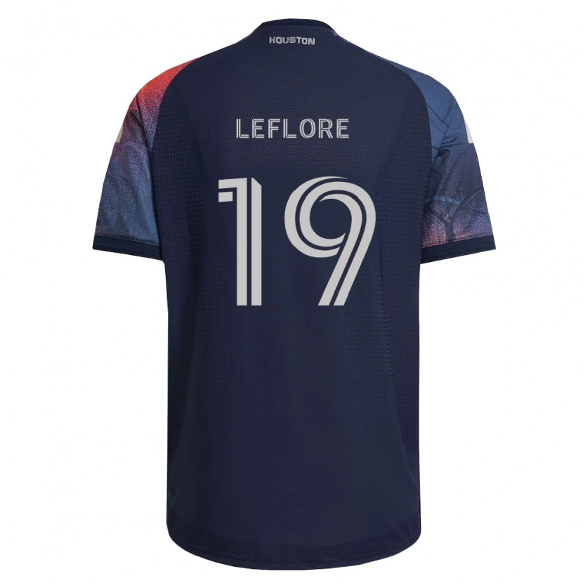 Danxen Women Isaiah Leflore #19 Deep Blue White Orange Away Jersey 2026/27 T-Shirt