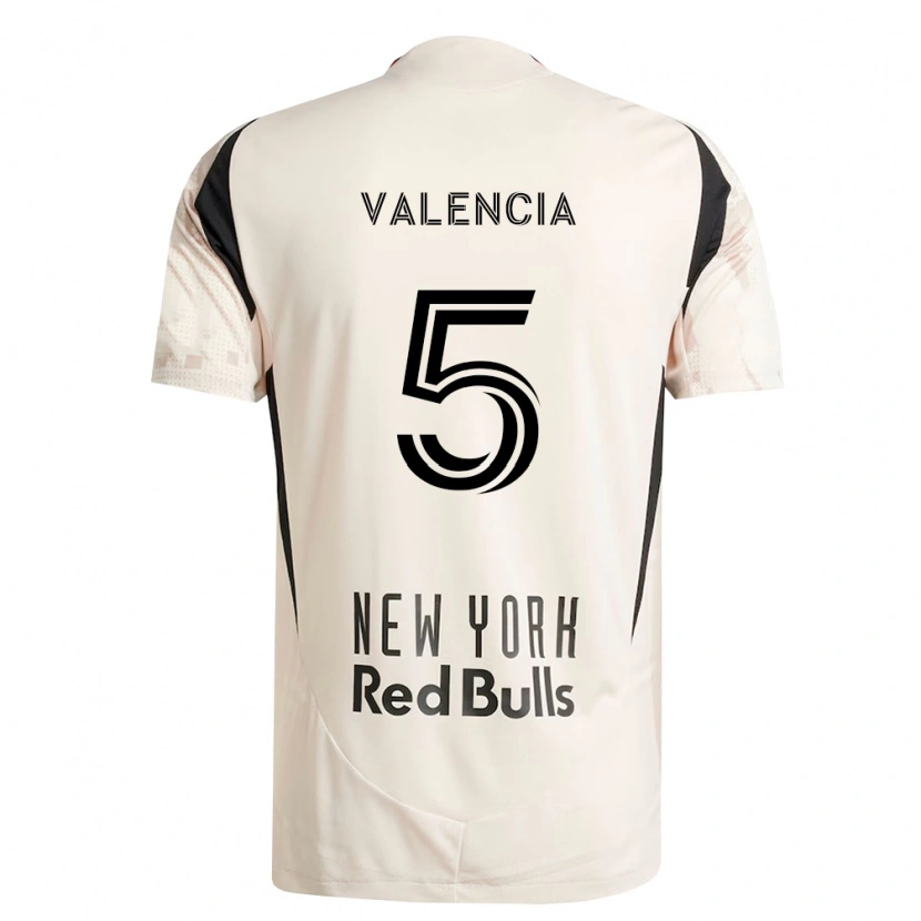 Danxen Women Omar Valencia #5 Off-White Red Black Away Jersey 2026/27 T-Shirt