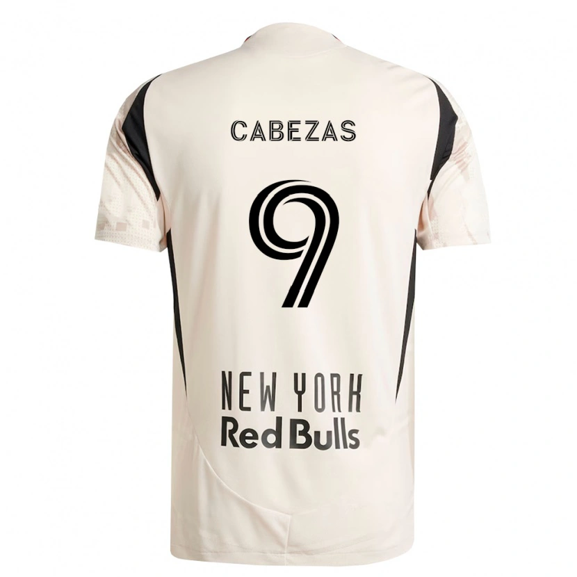 Danxen Women Jorge Cabezas #9 Off-White Red Black Away Jersey 2026/27 T-Shirt