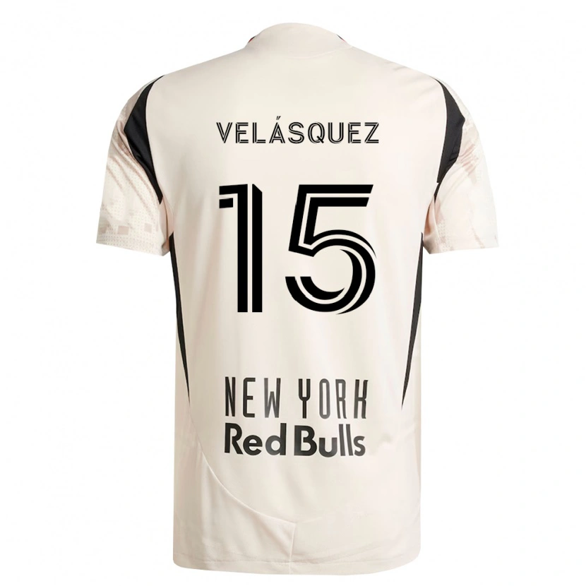 Danxen Women Eric Velásquez #15 Off-White Red Black Away Jersey 2026/27 T-Shirt