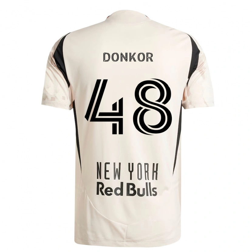 Danxen Women Ronald Donkor #48 Off-White Red Black Away Jersey 2026/27 T-Shirt