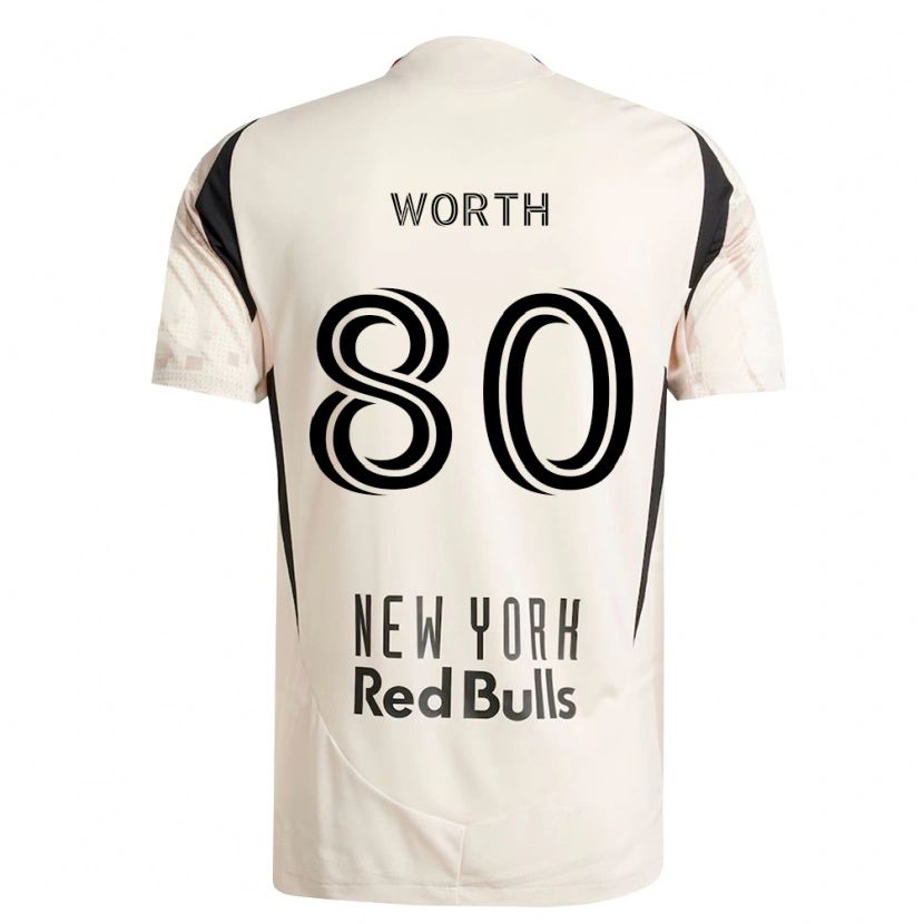 Danxen Women Nate Worth #80 Off-White Red Black Away Jersey 2026/27 T-Shirt