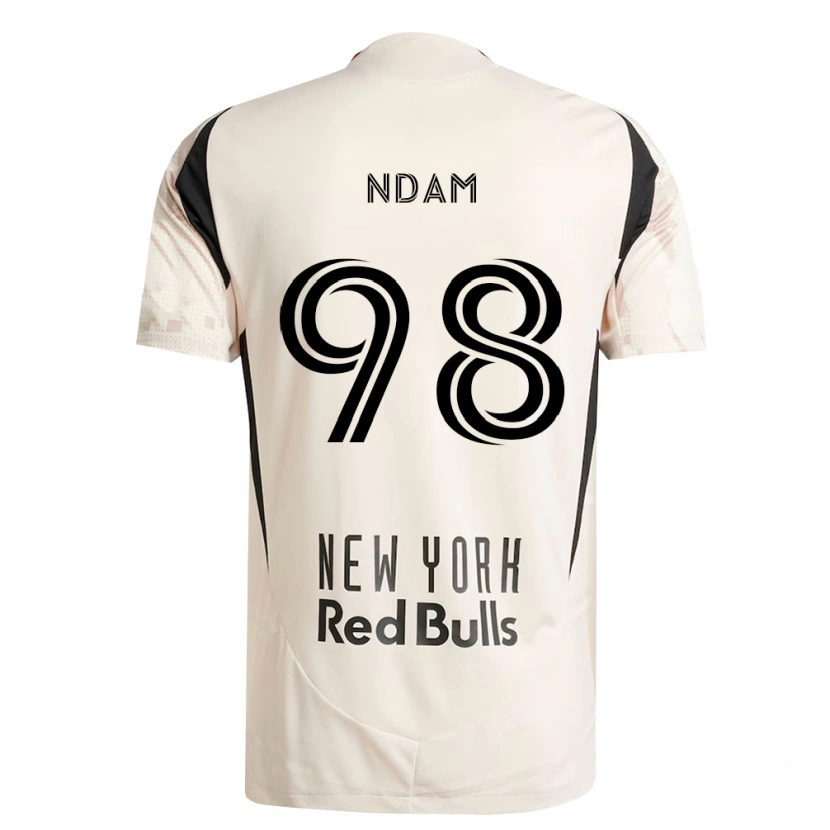 Danxen Women Hassan Ndam #98 Off-White Red Black Away Jersey 2026/27 T-Shirt