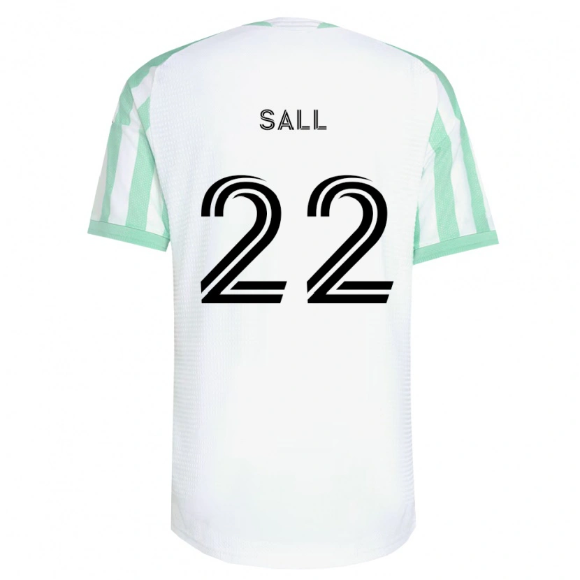 Danxen Women Ibrahima Sall #22 Light Green Black White Away Jersey 2026/27 T-Shirt