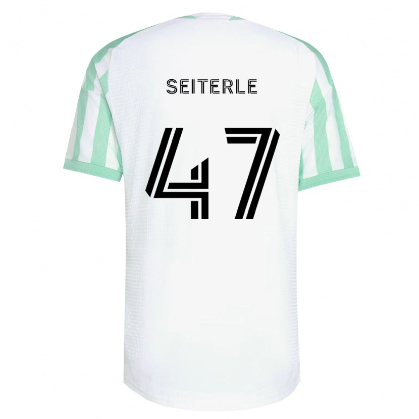 Danxen Women Sebastian Seiterle #47 Light Green Black White Away Jersey 2026/27 T-Shirt