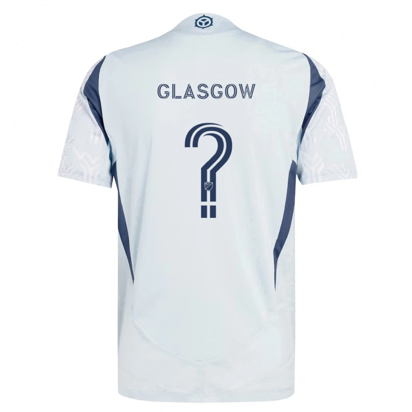 Danxen Women Omari Glasgow #0 Blue Gray White Away Jersey 2026/27 T-Shirt