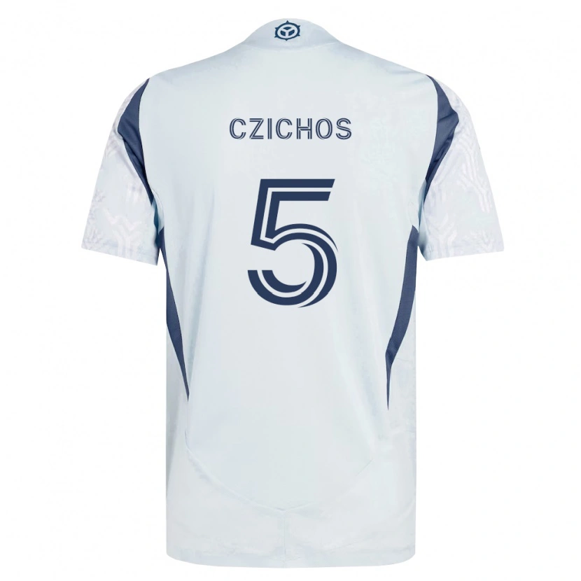 Danxen Women Rafael Czichos #5 Blue Gray White Away Jersey 2026/27 T-Shirt