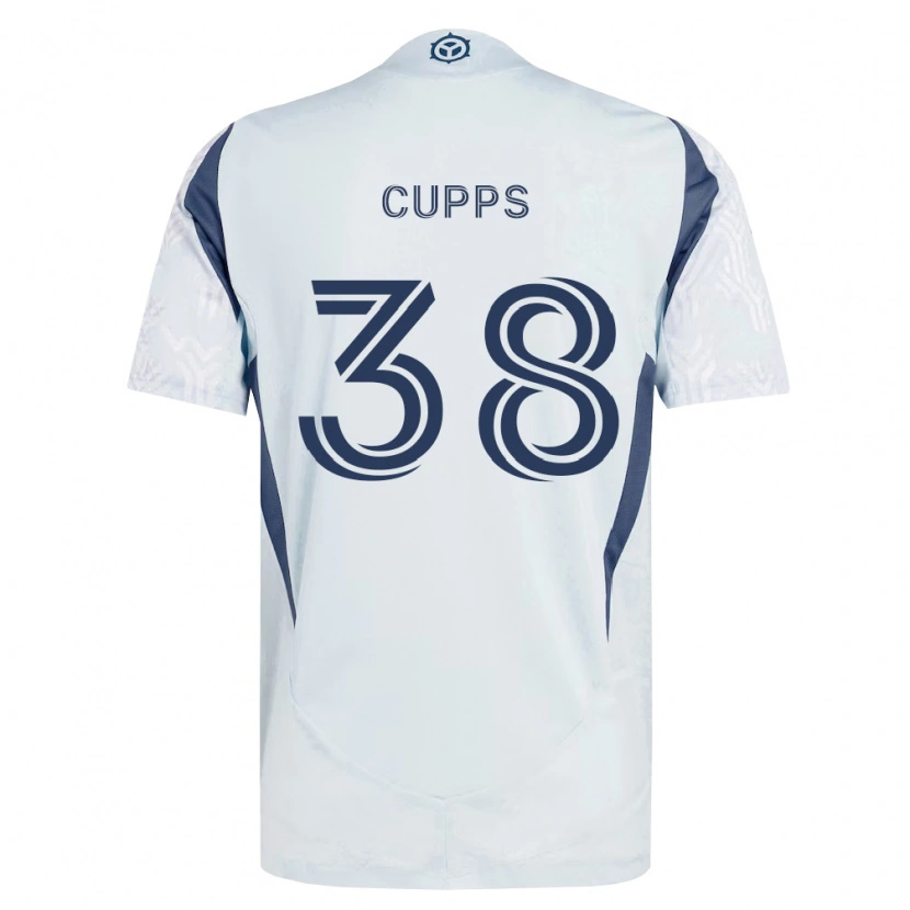 Danxen Women Christopher Cupps #38 Blue Gray White Away Jersey 2026/27 T-Shirt