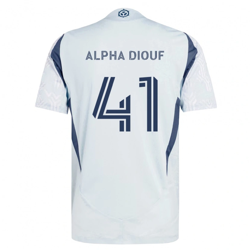 Danxen Women Jean Alpha Diouf #41 Blue Gray White Away Jersey 2026/27 T-Shirt
