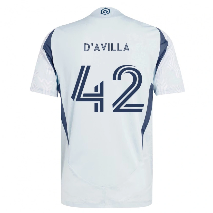 Danxen Women Djé D'avilla #42 Blue Gray White Away Jersey 2026/27 T-Shirt