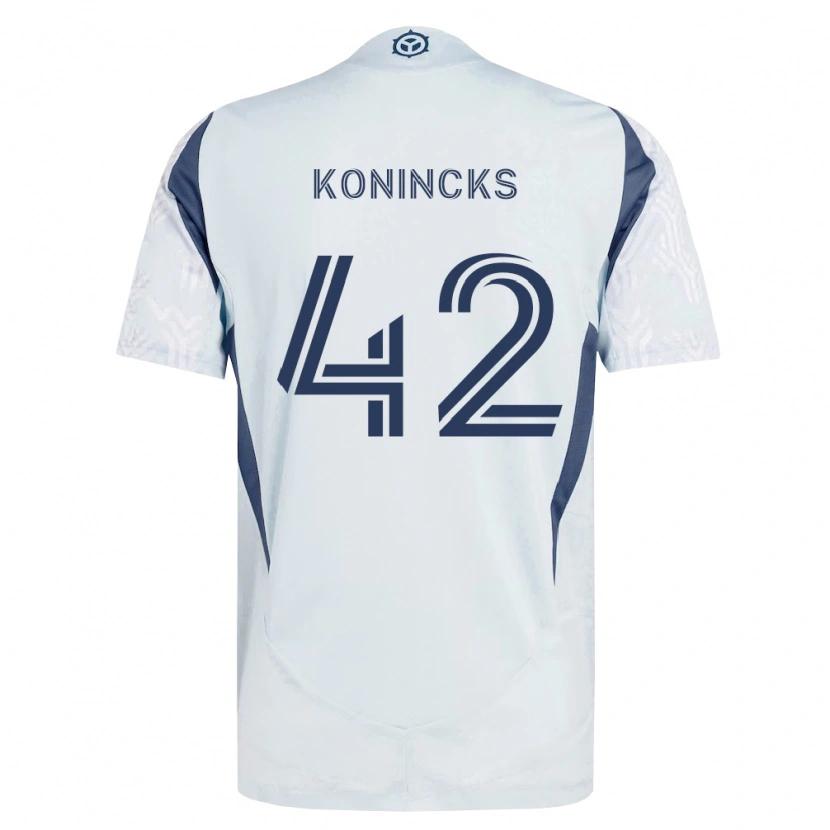 Danxen Women Diego Konincks #42 Blue Gray White Away Jersey 2026/27 T-Shirt