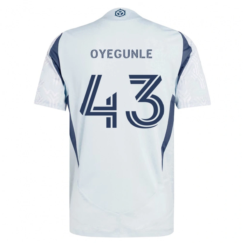Danxen Women Olu Oyegunle #43 Blue Gray White Away Jersey 2026/27 T-Shirt