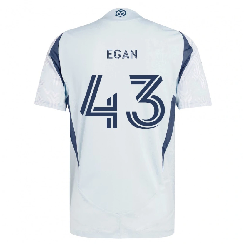 Danxen Women Noah Egan #43 Blue Gray White Away Jersey 2026/27 T-Shirt