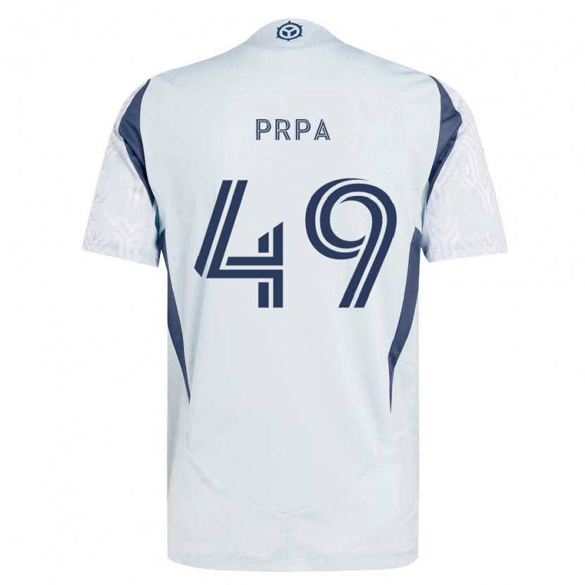Danxen Women Luka Prpa #49 Blue Gray White Away Jersey 2026/27 T-Shirt