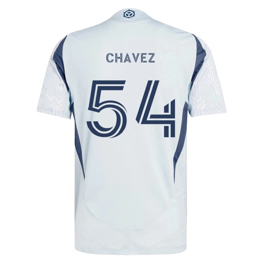 Danxen Women Emiliano Chavez #54 Blue Gray White Away Jersey 2026/27 T-Shirt