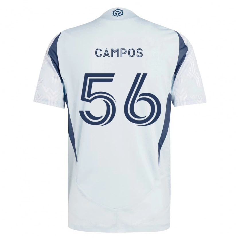 Danxen Women Edgar Campos #56 Blue Gray White Away Jersey 2026/27 T-Shirt